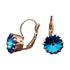 Auskarai "Vintāžš VI (Bermuda Blue)" su Swarovski™ kristalais